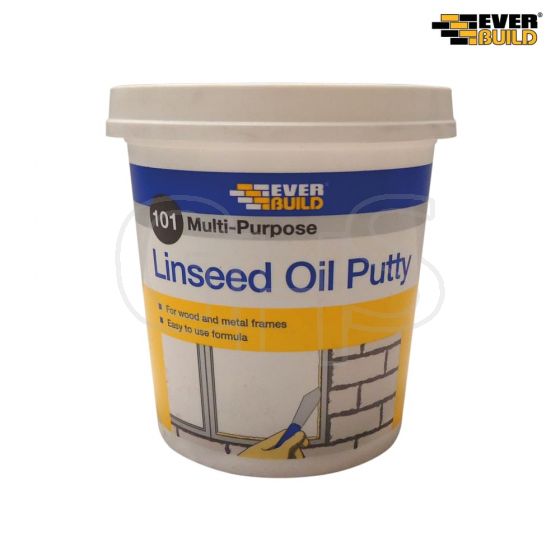 Everbuild Multi Purpose Linseed Oil Putty 101 Natural 1kg - MPN1