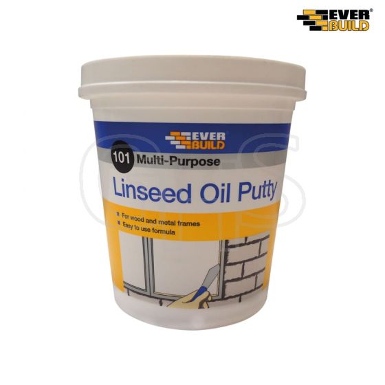 Everbuild Multi Purpose Linseed Oil Putty 101 Natural 2kg - MPN2