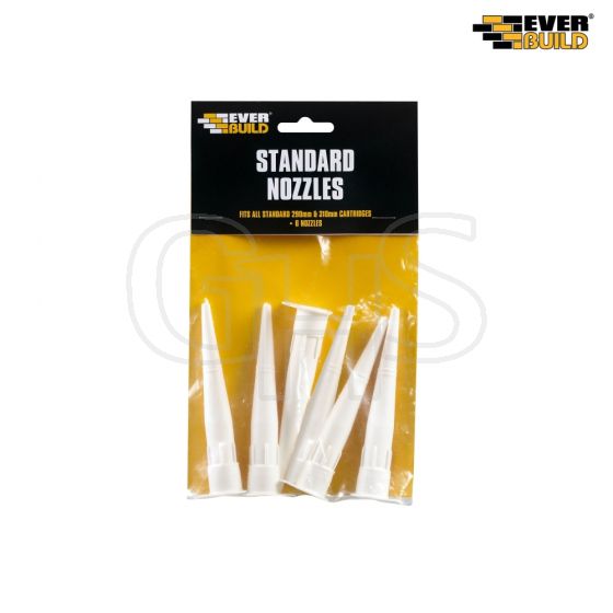Everbuild Standard Nozzle Pack of 6 - NOZSTD