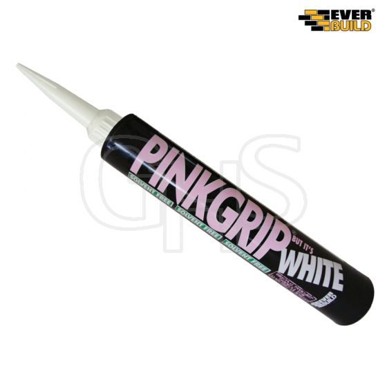 Everbuild Pinkgrip Solvent Free Cartridge White 350ml - PINKWE