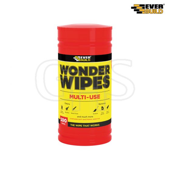 Everbuild Wonder Wipes Trade Tub of 100 - WIPE80