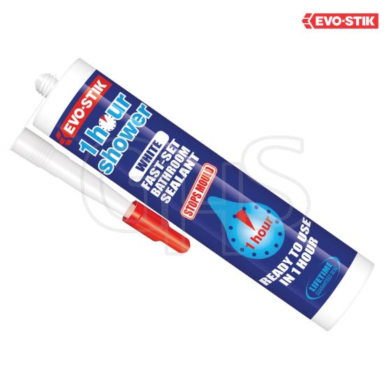Evo-Stik 1 Hour Shower Sealant White 310ml - 30812823