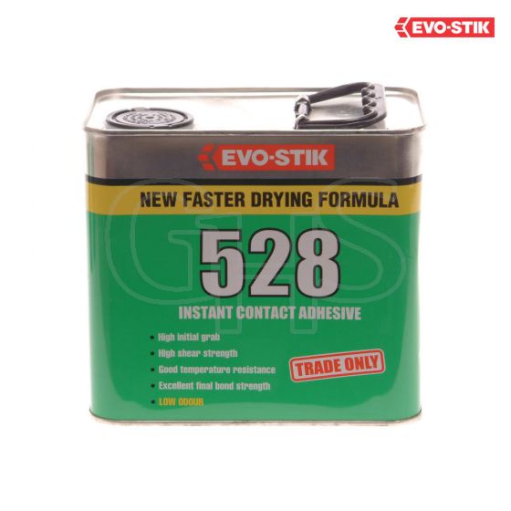 Evo-Stik 528 Instant Contact Adhesive 2.5 Litre - 30813330