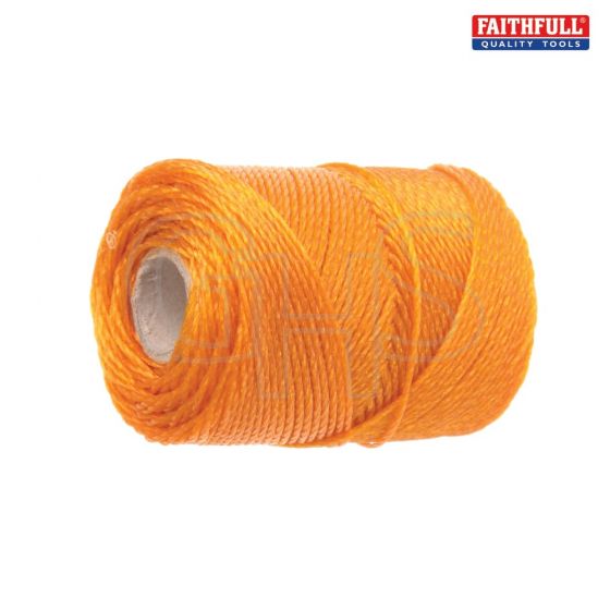 Faithfull 3100 Polyethylene Brick Line 100m (328ft) Orange - 3100