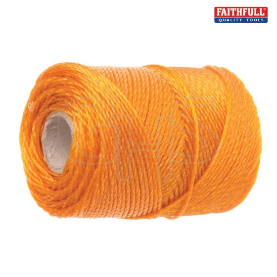 Faithfull 3250 Heavy-Duty Polyethylene Brick Line 250m (820ft) Orange - 3250