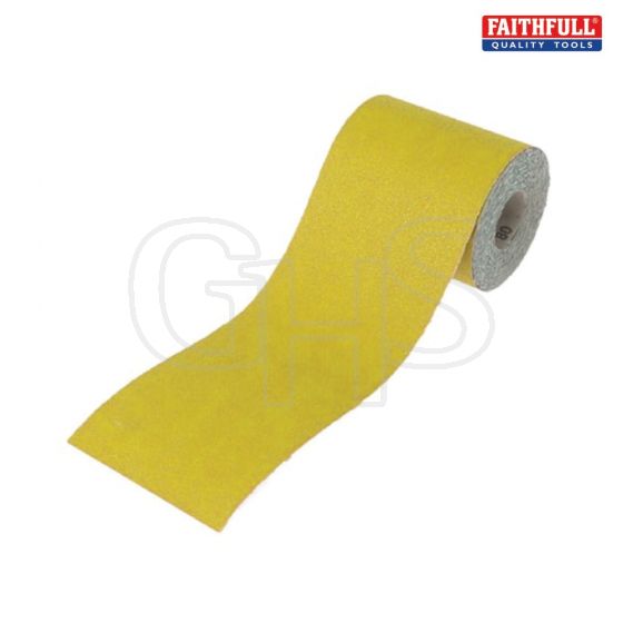 Aluminium Oxide Sanding Paper Roll Yellow 115mm x 50m 40g