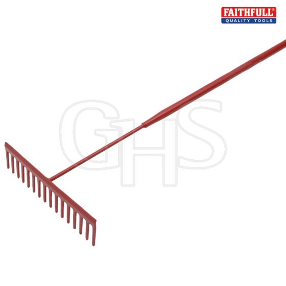 Faithfull Asphalt Rake 16 Flat Teeth - Tubular Steel Shaft - KAA020013