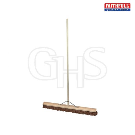 Faithfull Broom Soft Coco 90cm (36in) + Handle & Stay - PA25036H