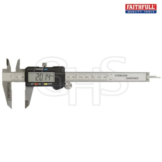 Faithfull Digital Caliper (Measuring Range 0-150mm)