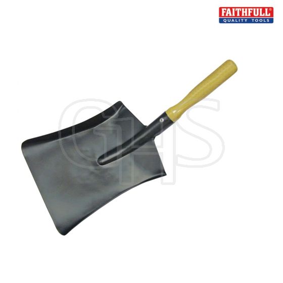Coal Shovel Steel Wooden Handle 230mm