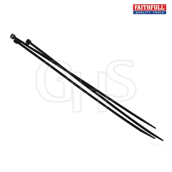Cable Ties Black 250mm x 4.8mm Pack of 100