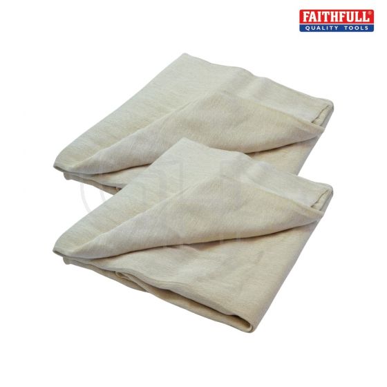 Cotton Twill Dust Sheet Twinpack 3.5 x 2.6m