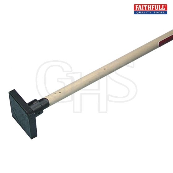 Faithfull Earth Rammer With Wooden Shaft 125 x 125mm (5 x 5in) - KAA030010FA