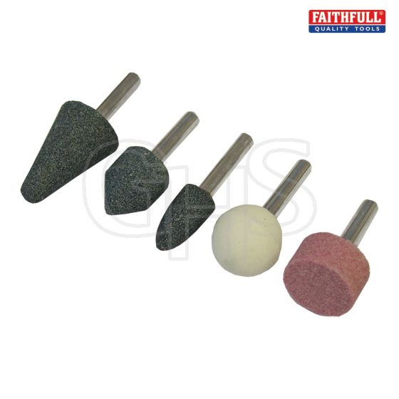 Mounted Stones (Grinding) Set of 5