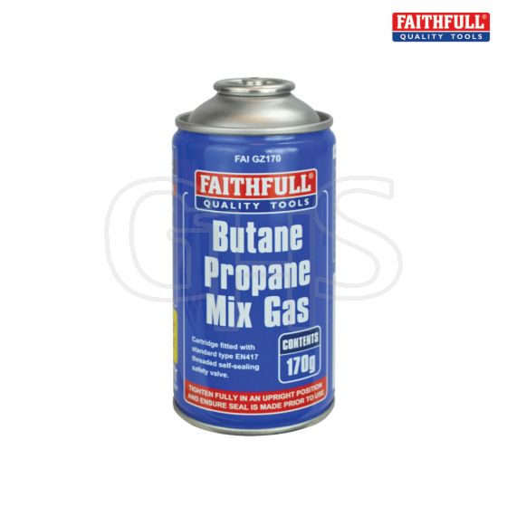 Faithfull Butane Propane Gas Cartridge 170g - 2175