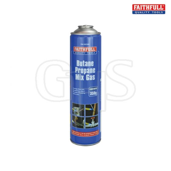 Faithfull Butane Propane Gas Cartridge 350g - 2350