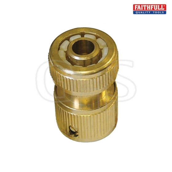 Faithfull Brass Female Hose Connector 12.5mm (1/2in) - SB3006A