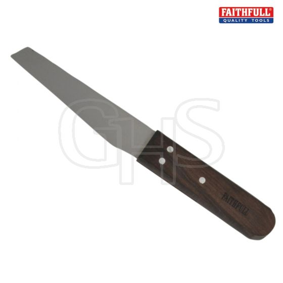 Faithfull Shoe Knife 115mm (4.1/2in) - Rosewood Handle - KSHOER