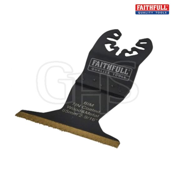 Faithfull Multi-Functional Tool Bi-Metal Flush Cut TiN Coated Blade 65mm - M0010052