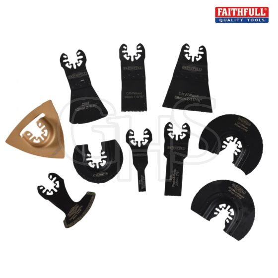 Multi-Function Tool Mixed Blade Set of 10