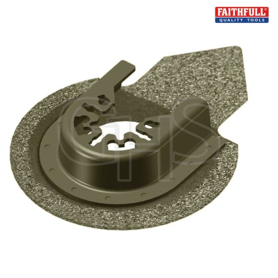 Faithfull Multi-Functional Tool Carbide Grit Finger Grout Remover 65mm - M0010049