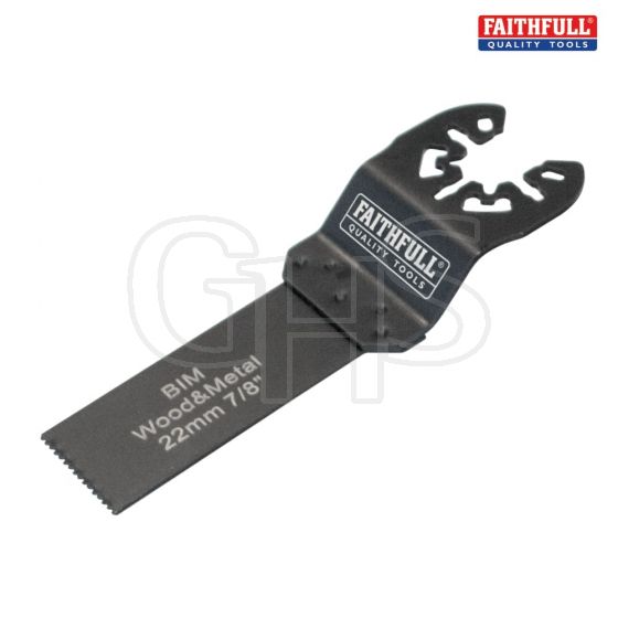 Faithfull Multi-Functional Tool Bi-Metal Flush Cut Wood/Metal Blade 22mm - M0010005