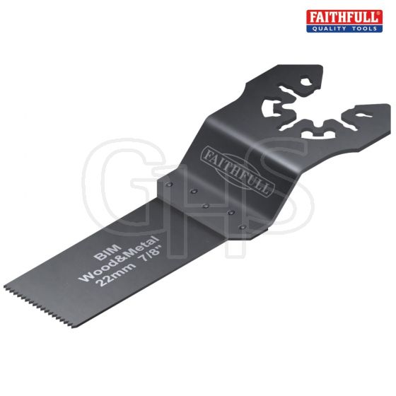 Faithfull Multi-Functional Tool Flush Wood/Metal Blade 22mm Pack of 5 - M0010005 X 5