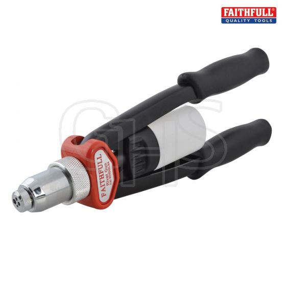 Heavy-Duty Hand Riveter Dial Head Short Arm