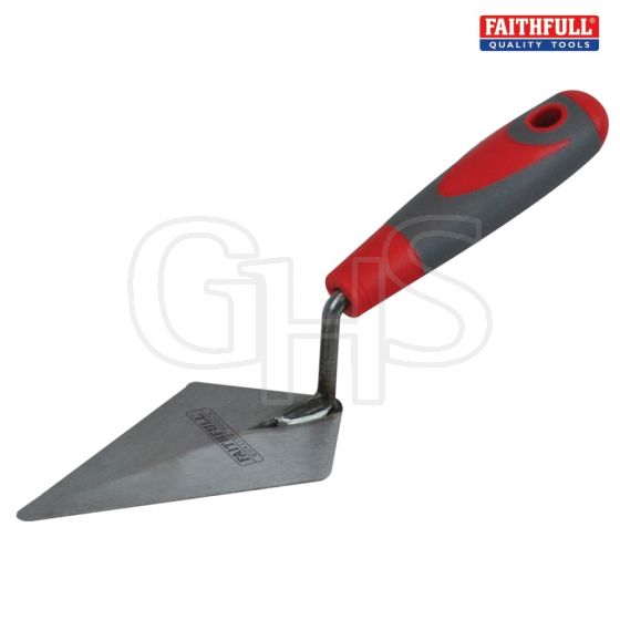 Pointing Trowel London Pattern Soft-Grip Handle 6in