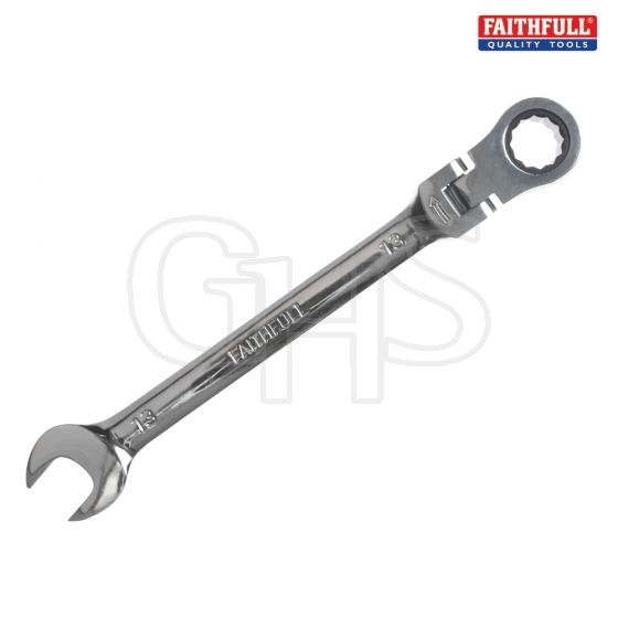 Faithfull Ratchet Combination Spanner Flex Head CV 13mm - SJW6113