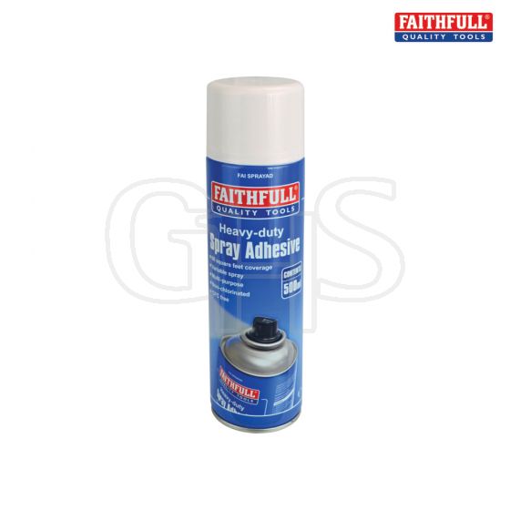 Faithfull Spray Adhesive Non-Chlorinated 500ml - KGFAISPRAYAD