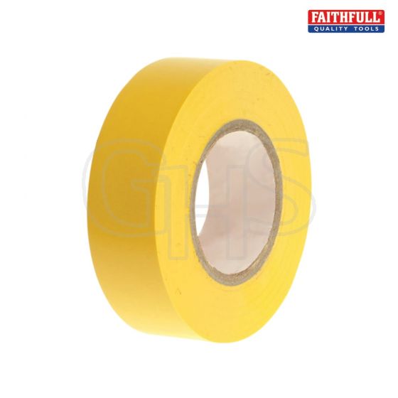 PVC Electrical Tape Yellow 19mm x 20m