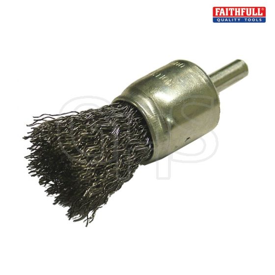 Faithfull Wire End Brush 25mm Flat End - 402506130