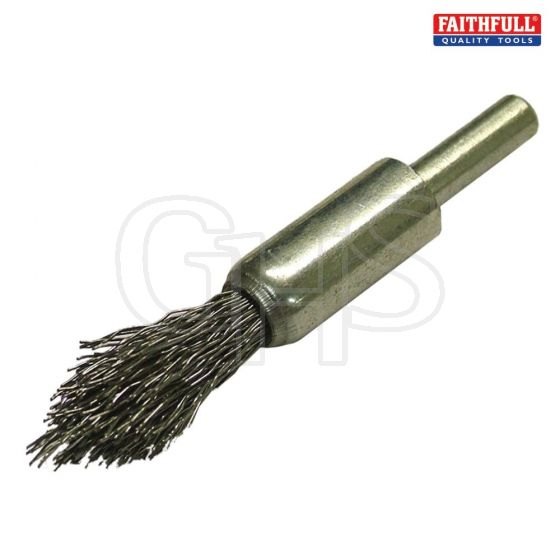 Faithfull Wire End Brush 12mm Pointed End - 4012061301