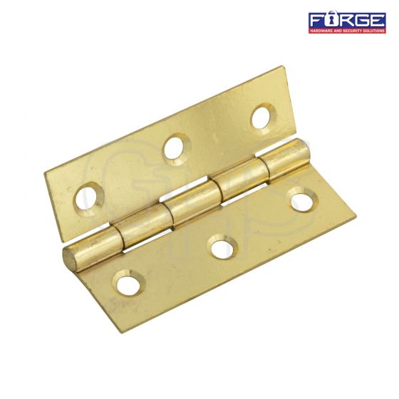 Forge Butt Hinge Brass Finish 75mm (3in) Pack of 2