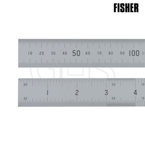Fisher Satin Chrome Rule 300mm / 12in - FC12