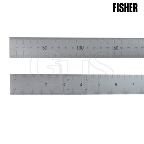 Fisher Satin Chrome Rule 600mm / 24in - FC24
