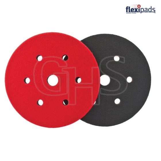 Flexipads Dual Action Cushion Pad 150mm 6 + 1 Hole VELCRO Brand - 32710