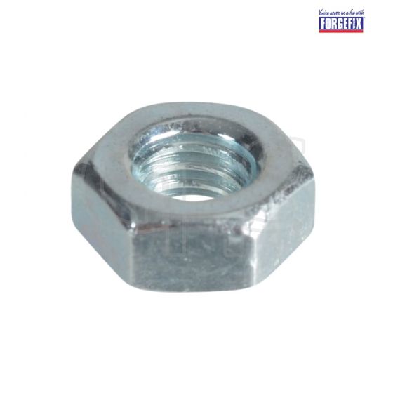 Forgefix Hexagonal Nuts & Washers ZP M4 Forge Pack 50 - FPNUT4
