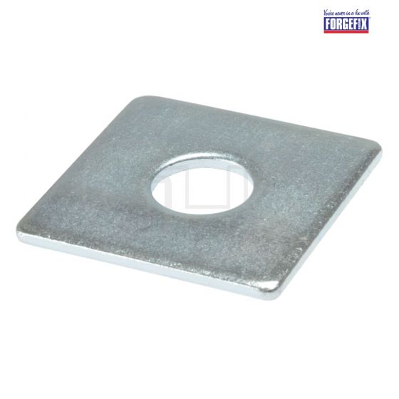 Forgefix Square Plate Washer ZP 50 x 50 x 12mm Bag 10 - 10SQPL5012