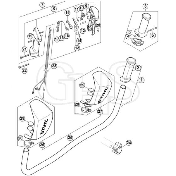 Genuine Stihl FS260 / O - Bike handle FS 260