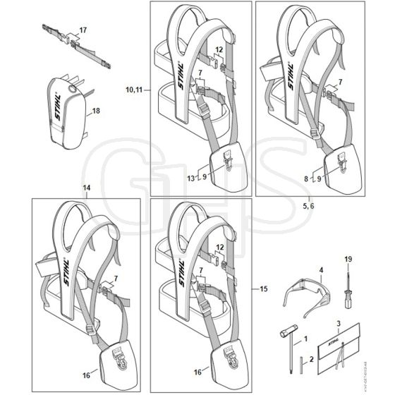 Stihl FS261.0 C-E Z - Tools, Full Harness - Parts Diagram