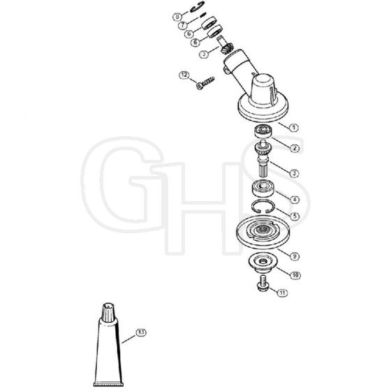 Genuine Stihl FS26 RC-E / H - Gear head FS 25, FS 26