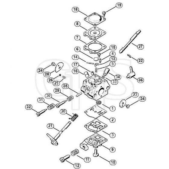 Genuine Stihl FS36 R / D - Carburettor WT-160