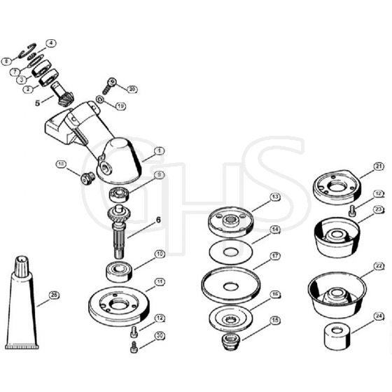 Genuine Stihl FS400 K / R - Gear head (05.2003)