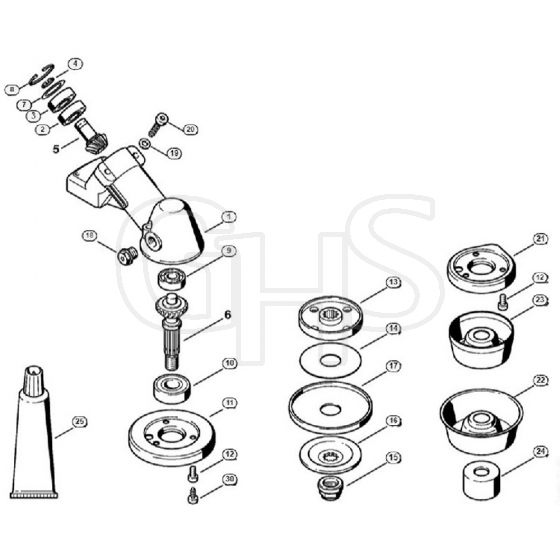 Genuine Stihl FS450 L / R - Gear head (05.2003)