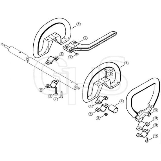 Genuine Stihl FS74 / K - Loop handle