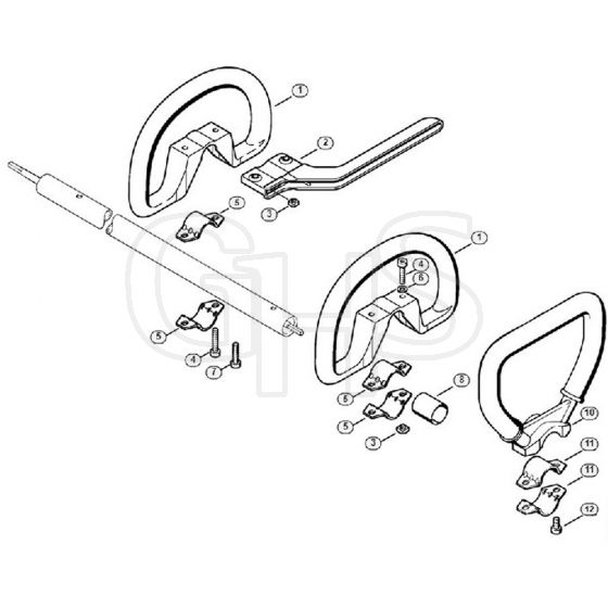 Genuine Stihl FS76 / K - Loop handle