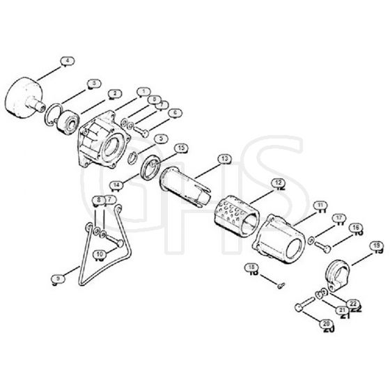 Genuine Stihl FS80 AVE / F - Clutch housing AV