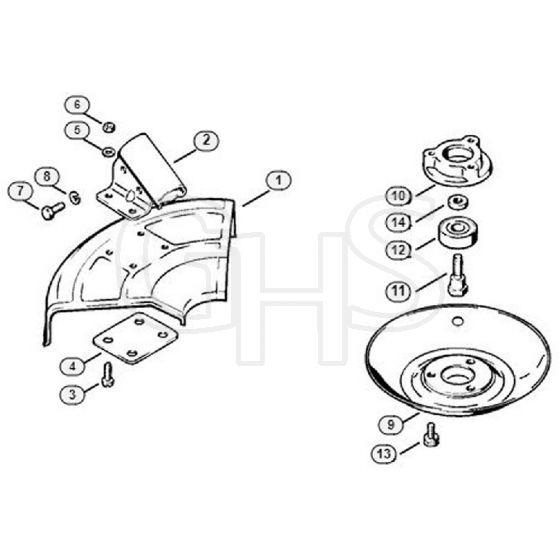 Genuine Stihl FS80 AVE / J - Deflector